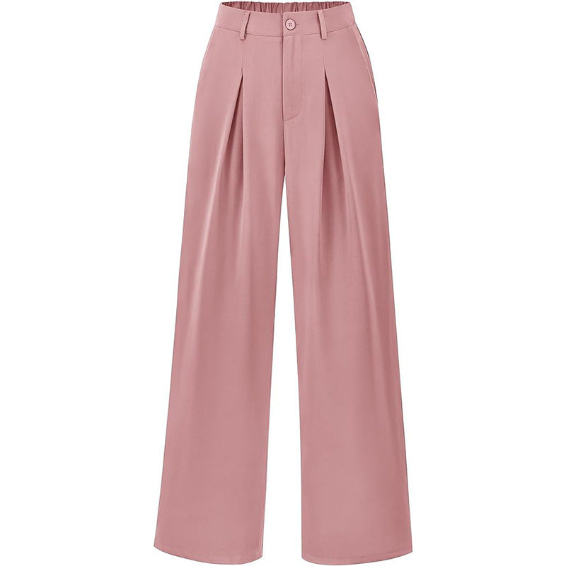 Work Commute Business Style Loose Casual Formal Wear Wide-legged Pants
