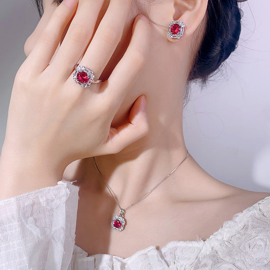 Minority Simple Fashion Gold-plated Copper Jewelry Suit