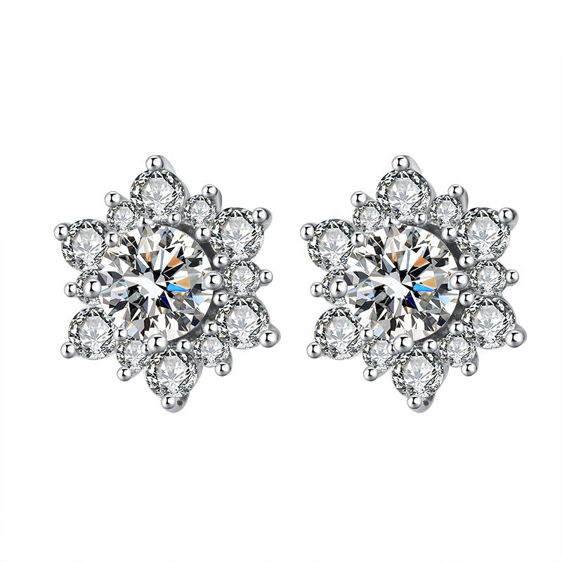 SUNFLOWER Necklace Suit Micro-inlaid Full Diamond
