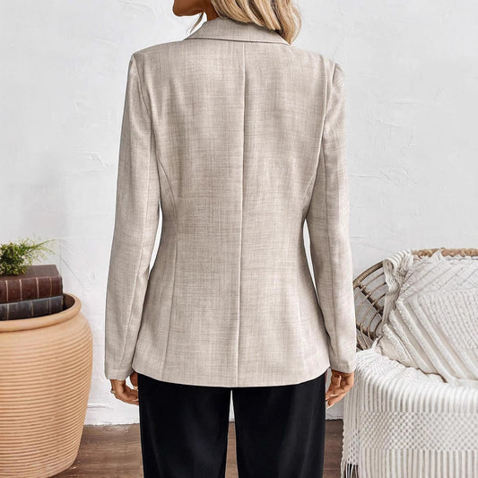 Lapel Loose Single-breasted Slim Women Suit