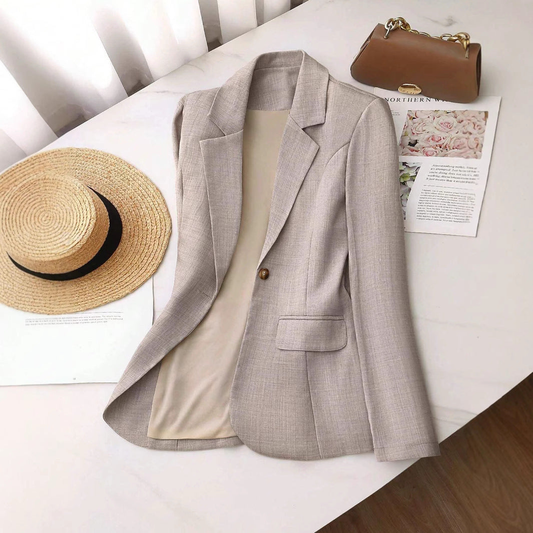 Lapel Loose Single-breasted Slim Women Suit