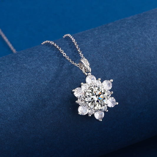 SUNFLOWER Necklace Suit Micro-inlaid Full Diamond