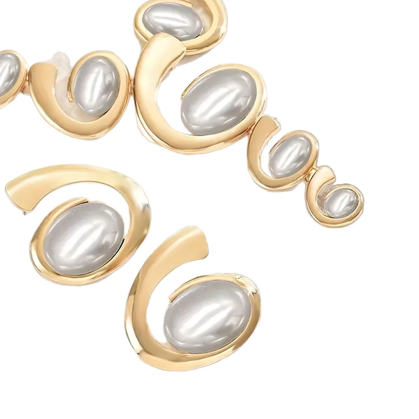 Snail Shape Exaggerated Trend Earrings Personality Design Suit