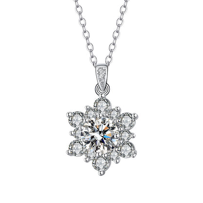 SUNFLOWER Necklace Suit Micro-inlaid Full Diamond