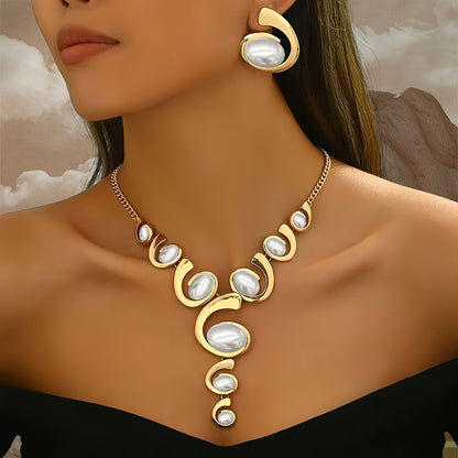Snail Shape Exaggerated Trend Earrings Personality Design Suit