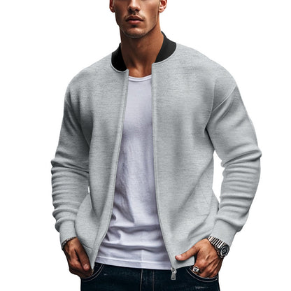 Long-sleeve Zipper Baseball Uniform Coat Jacket