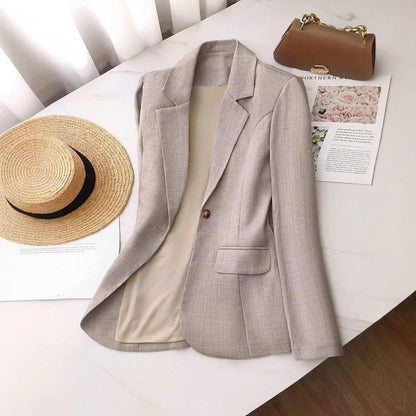 Lapel Loose Single-breasted Slim Women Suit