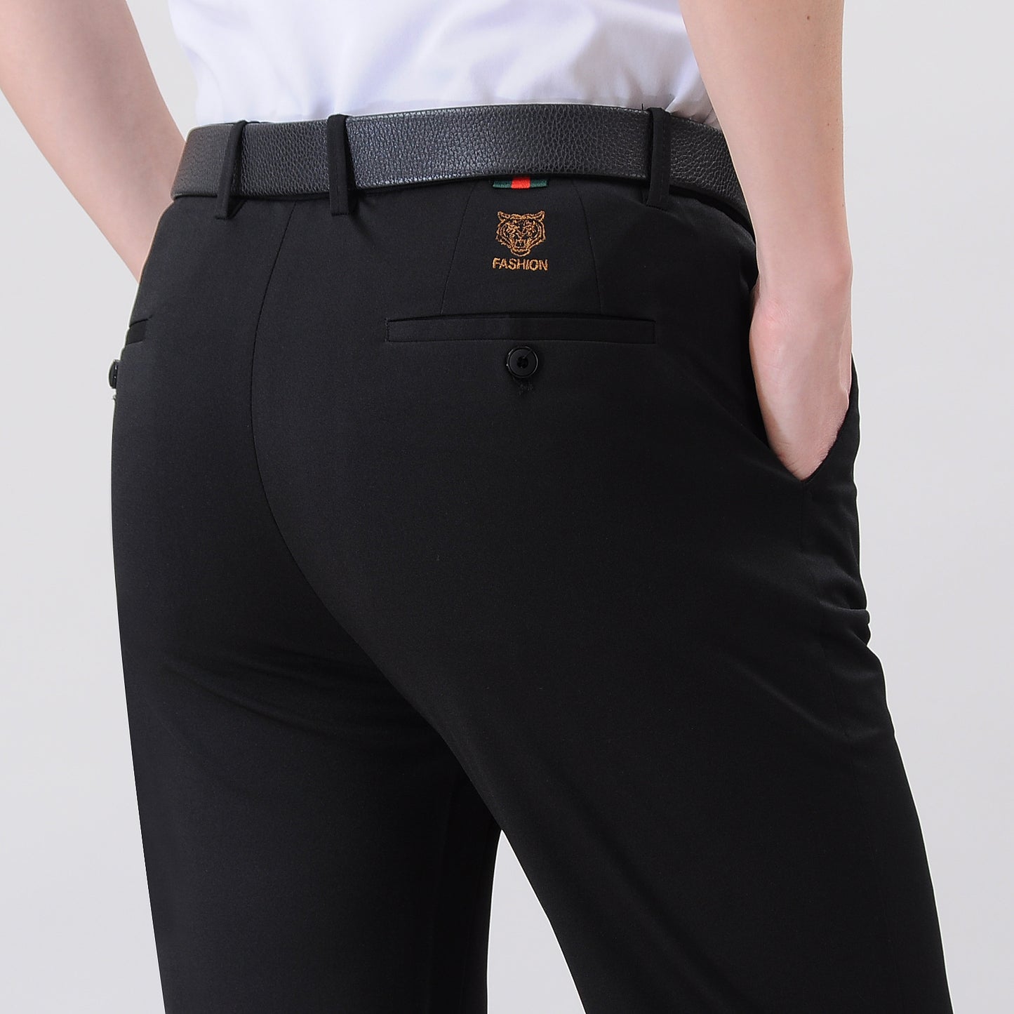 Thin Ice Silk Leggings Plus Thick Anti-wrinkle Business Trousers