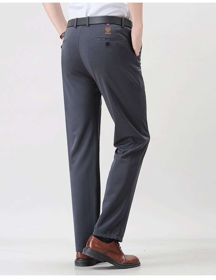 Thin Ice Silk Leggings Plus Thick Anti-wrinkle Business Trousers