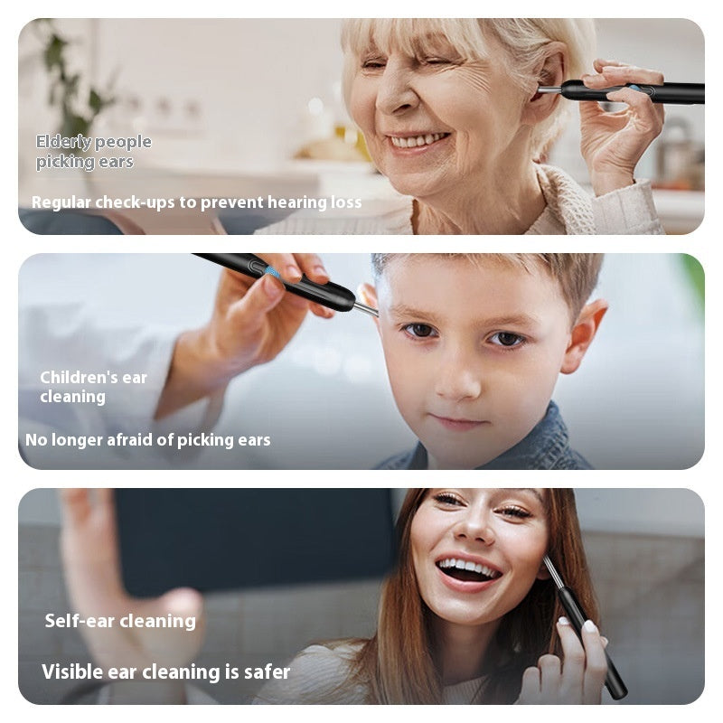 Visual Ear Pick HD With Light WIFI Ear Cleaner Suit