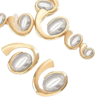 Snail Shape Exaggerated Trend Earrings Personality Design Suit